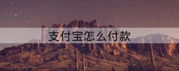 支付宝怎么付款-1